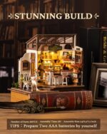 Rolife Coffee Shop DIY Miniature House Kit with LED