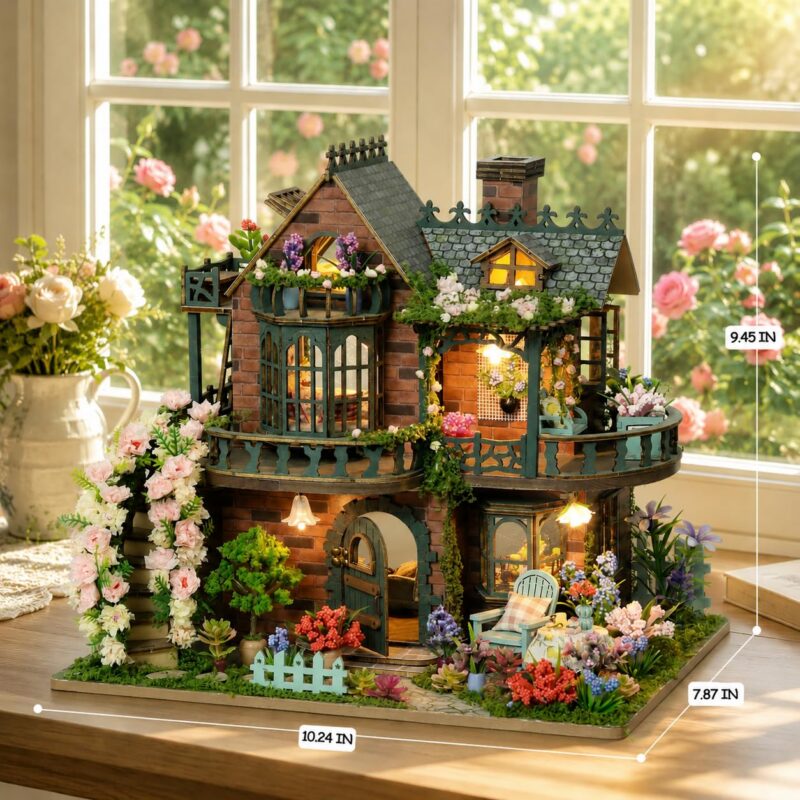 Rhzn Botanical House DIY Miniature House Kit