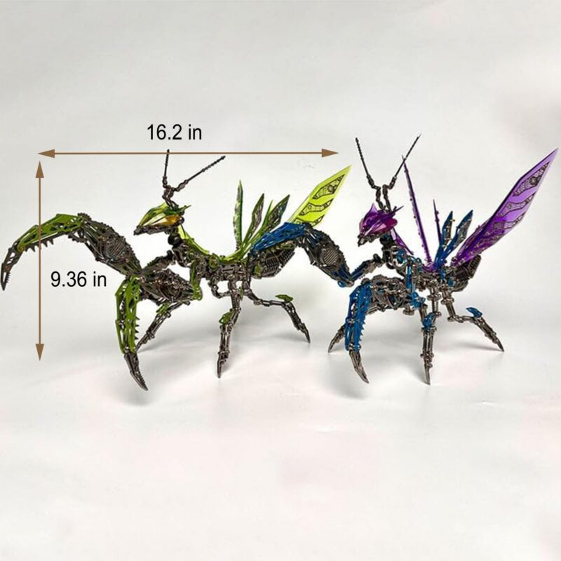 Metalkitor Giant Mantis 3D Metal Model Kit (Purple, 1200+ Pcs)