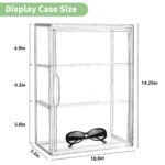 3-Tier Wall-Mounted Acrylic Display Case with Magnetic Door