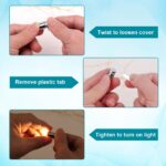 10-Pack Miniature LED Lights, Battery Powered (Warm White)