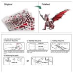 Piececool Black Dragon King 3D Metal Model Kit (107 Pcs)