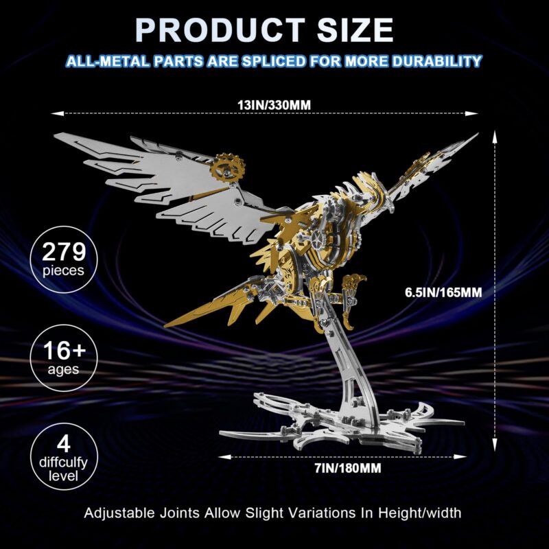 Hplmkj Mechanical Eagle 3D Metal Model Kit