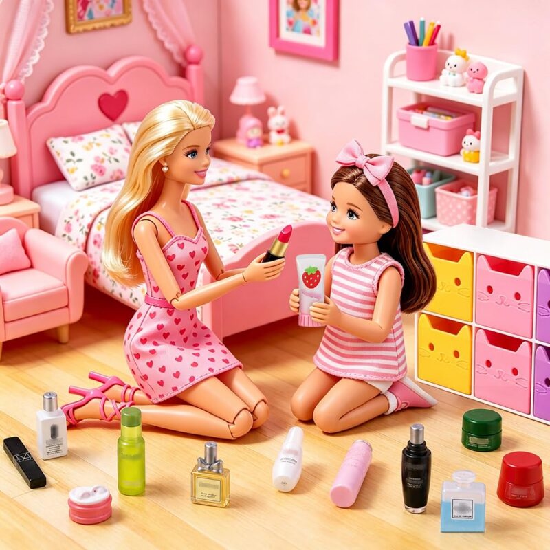 20-Piece 1:12 Dollhouse Bathroom Furniture Set