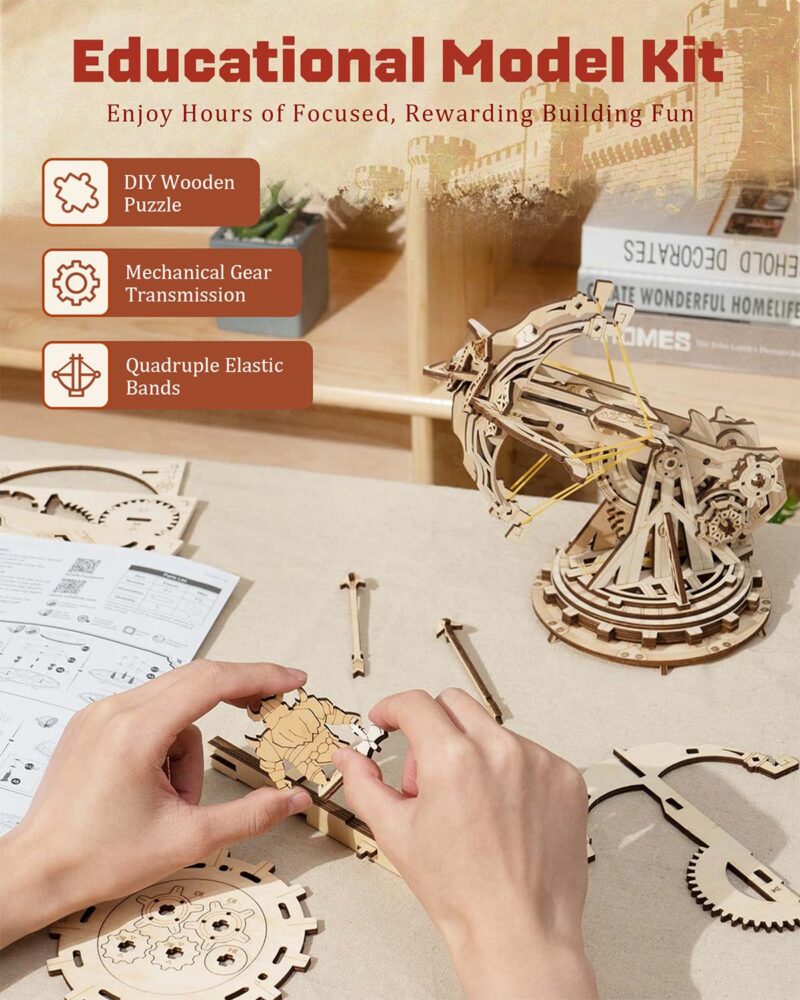 rowood Catapult 3D Wooden Model Kit