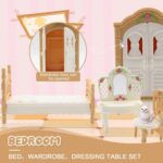 36-Piece Dollhouse Furniture Set (Beige)