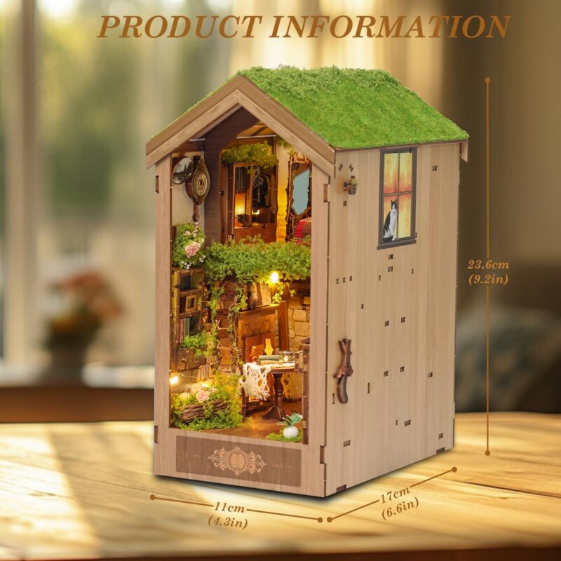 Luuwik The Secret Treehouse DIY Book Nook Kit with LED