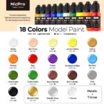 18-Color Model Paint Set with Thinner (20ml)