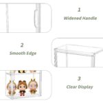 3-Tier Wall-Mounted Acrylic Display Case with Magnetic Door