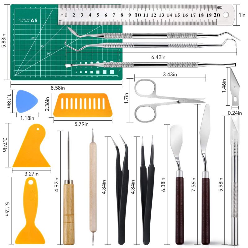 28-Piece Precision Craft & Weeding Tool Set