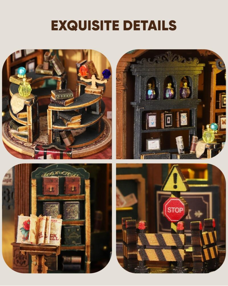 Flybean Magic Book Shop DIY Miniature House Kit