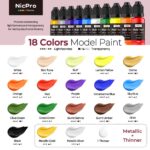 All-in-One Miniature Painting Kit (18 Colors + 11 Brushes)