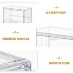 3-Layer Acrylic Display Case with Magnetic Door (2-Pack)
