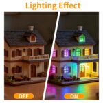 12-Pack Mini RGB LED Lights, Battery Powered