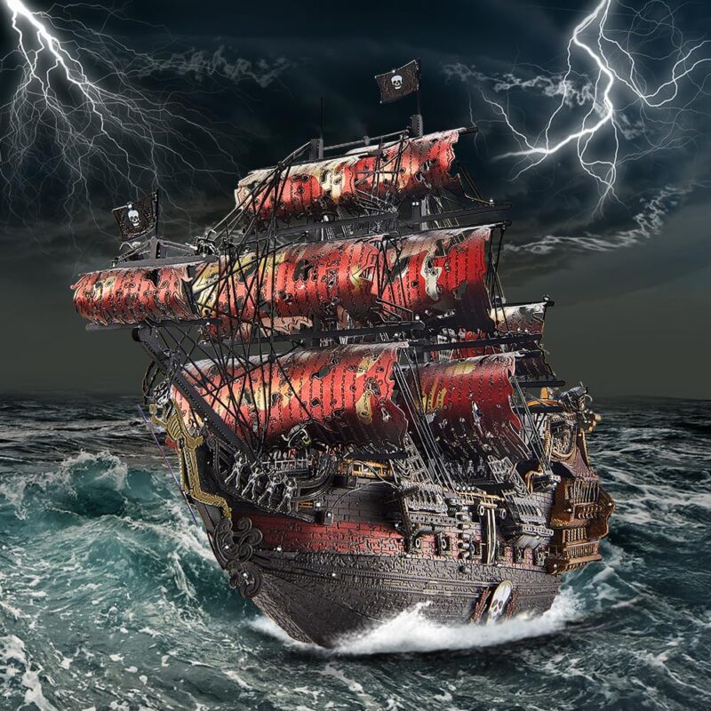 Piececool Red Queen Anne's Revenge 3D Metal Model Kit