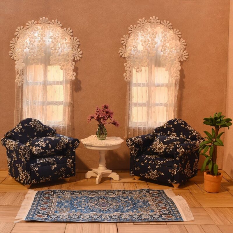 1:12 Dollhouse Miniature Rugs (2-Pack)