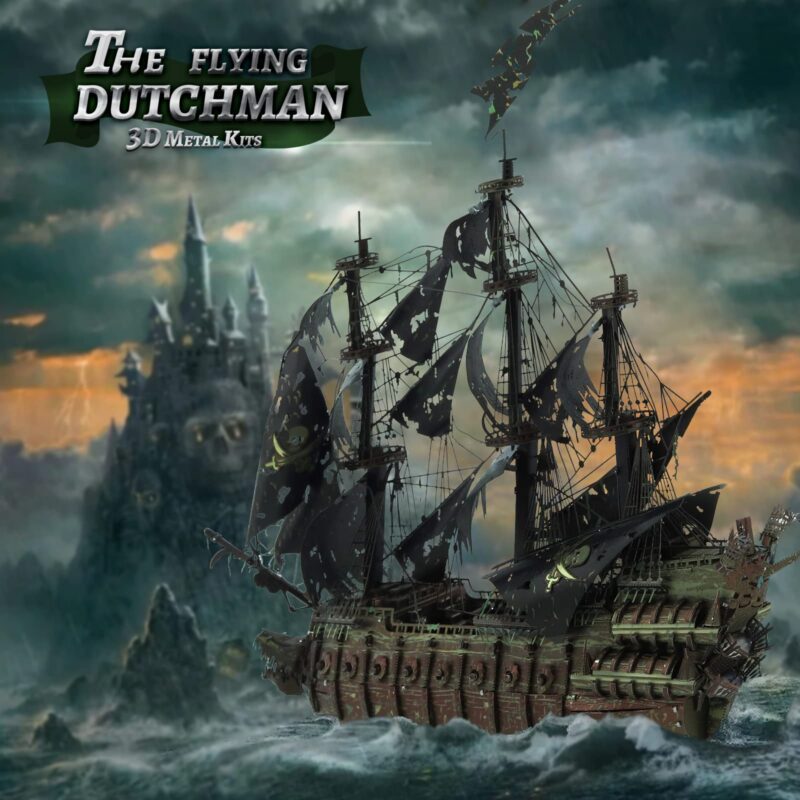 Piececool Flying Dutchman Pirate Ship 3D Metal Model Kit