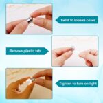 10-Pack Micro LED Lights, Battery Powered (White)
