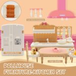 36-Piece Dollhouse Furniture Set (Beige)