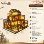 Spilay Yaquan Courtyard DIY Miniature House Kit with LED