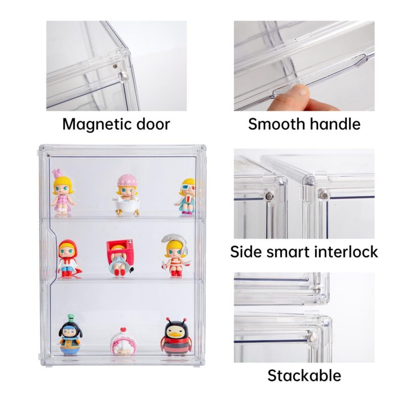 3-Tier Wall-Mounted Acrylic Display Case