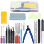 Rustark 21Pcs Modeler Basic Tools Craft Set Hobby Building Tools Kit for Assembling Miniatures Mecha Car Model Building