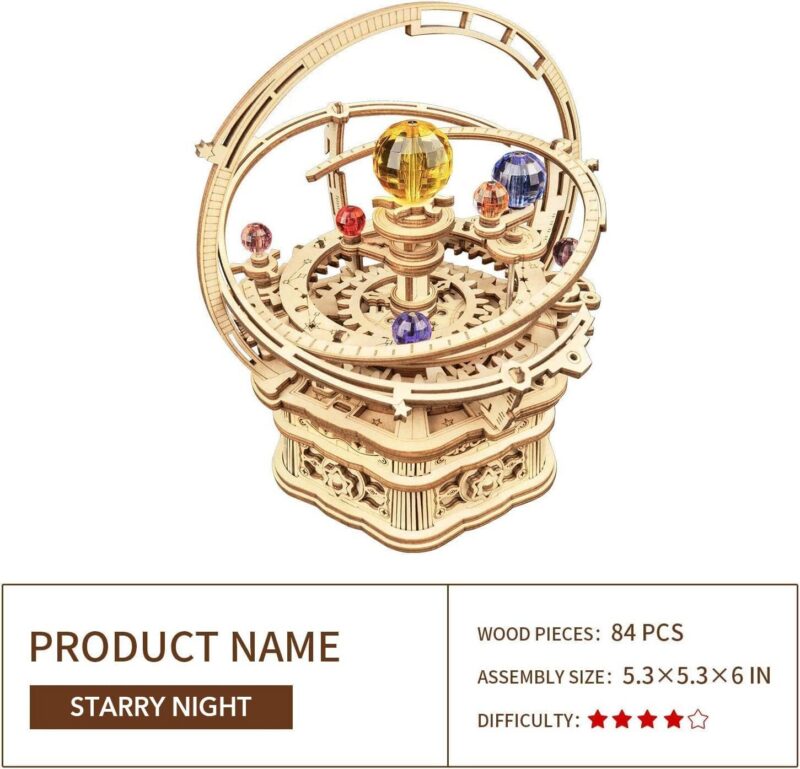 Rokr Starry Night 3D Wooden Music Box Puzzle