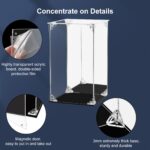 Clear Acrylic Display Case with Mirrored Back (6x6x10 in)