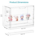 Stackable Acrylic Display Case with Magnetic Door (2-Pack)