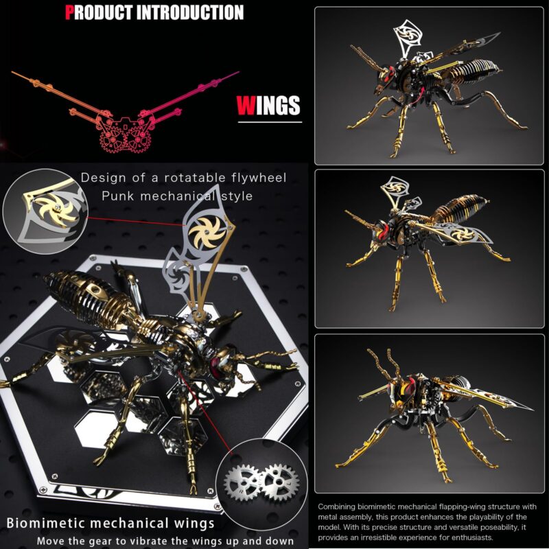 OreilleStar Giant Hornet 3D Metal Model Kit