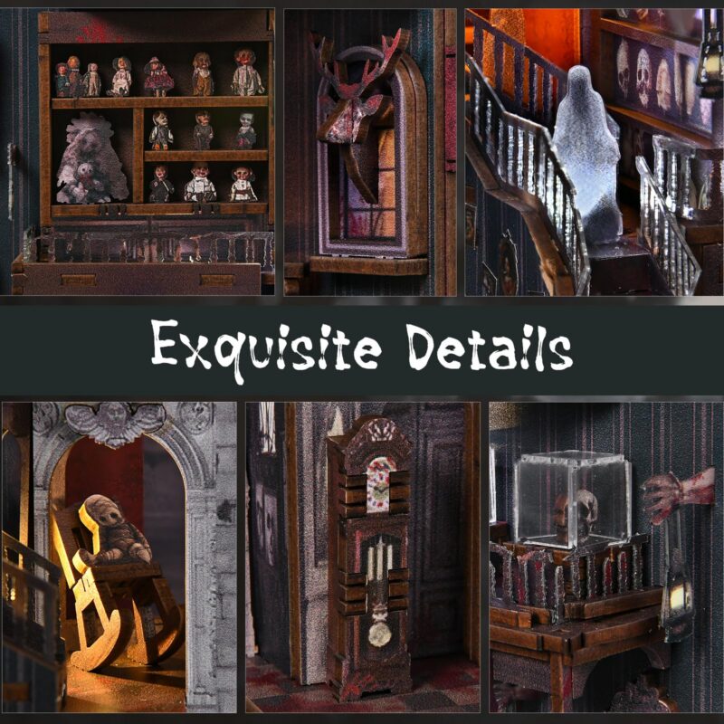 MiniCity Haunting Relics DIY Book Nook Kit with LED