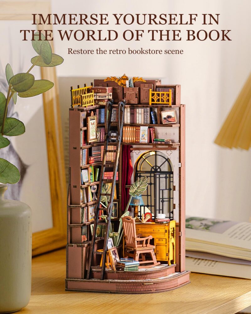 Rolife Silent Corner Study DIY Book Nook Kit