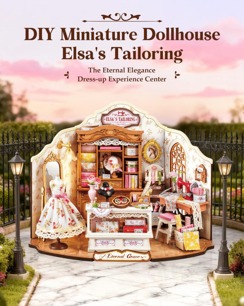 Rolife Elsa's Tailor Shop DIY Miniature House Kit