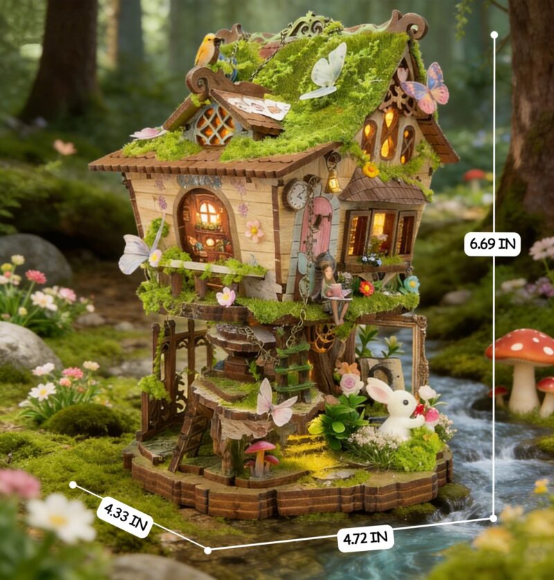 Rhzn Tree House 3D Wooden Puzzle