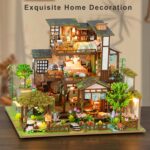 Isseve Bamboo Spring Courtyard DIY Miniature House Kit