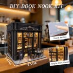 Coffee Shop DIY Book Nook Kit with LED