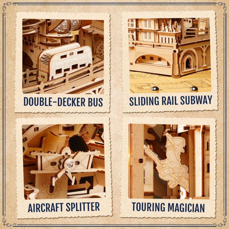 Rokr Marble Travel London 3D Wooden Puzzle (431 Pcs)