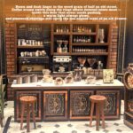 Coffee Shop DIY Book Nook Kit with LED