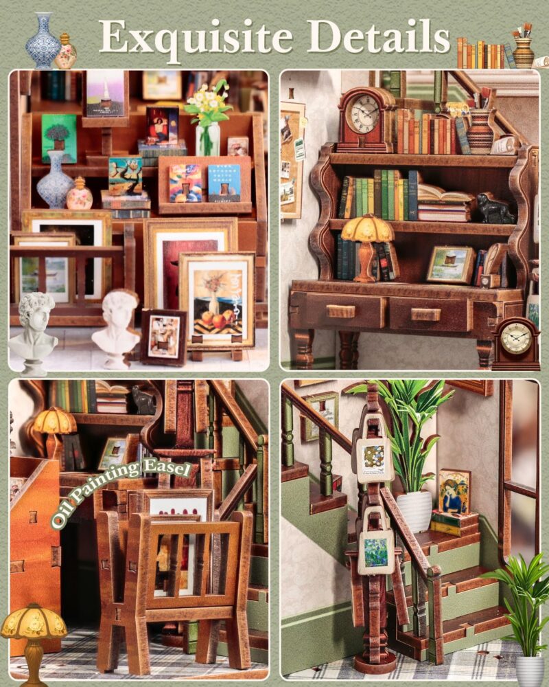 Cutebee Gallery Bookstore DIY Book Nook Kit
