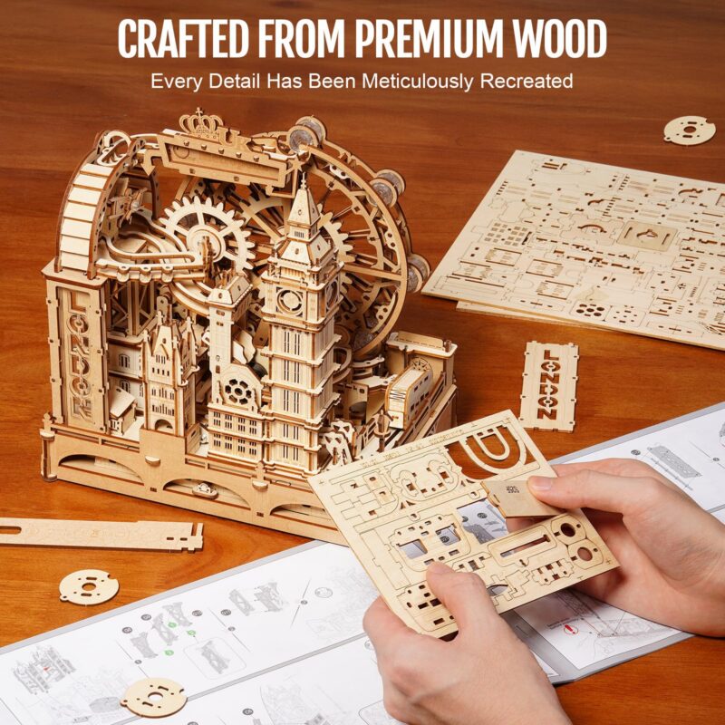 Rokr Marble Travel London 3D Wooden Puzzle (431 Pcs)