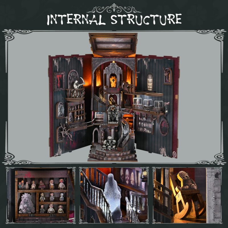 MiniCity Haunting Relics DIY Book Nook Kit with LED