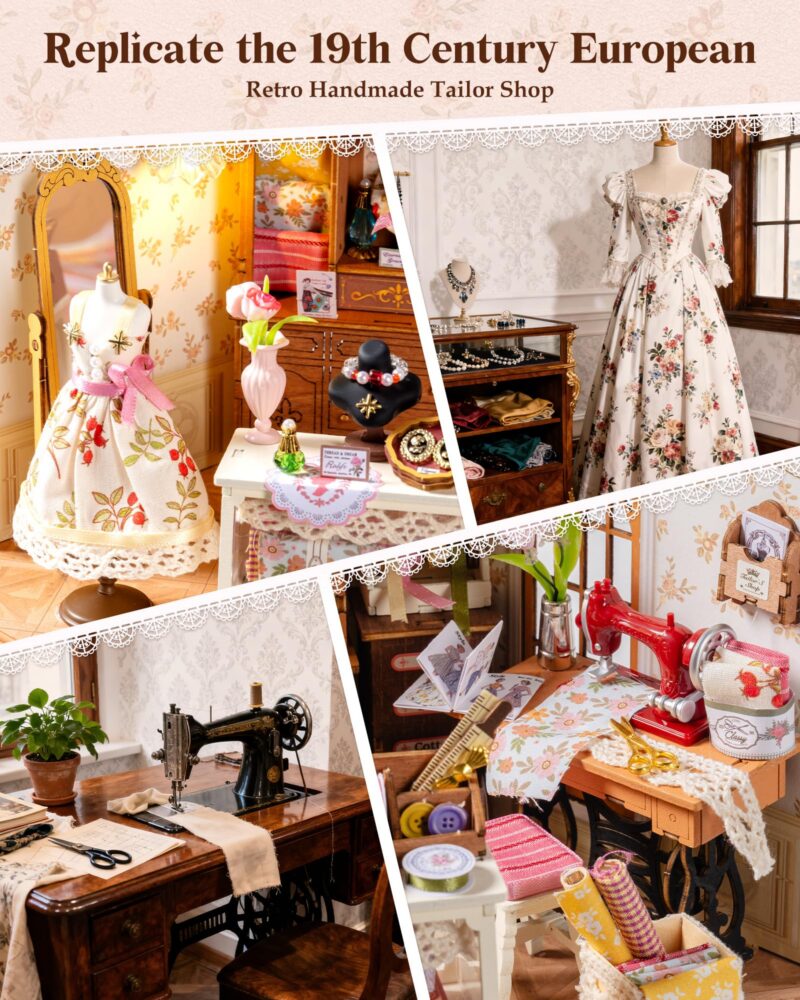 Rolife Elsa's Tailor Shop DIY Miniature House Kit