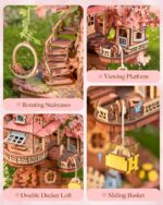 Rolife Sakura Tree House DIY Miniature House Kit
