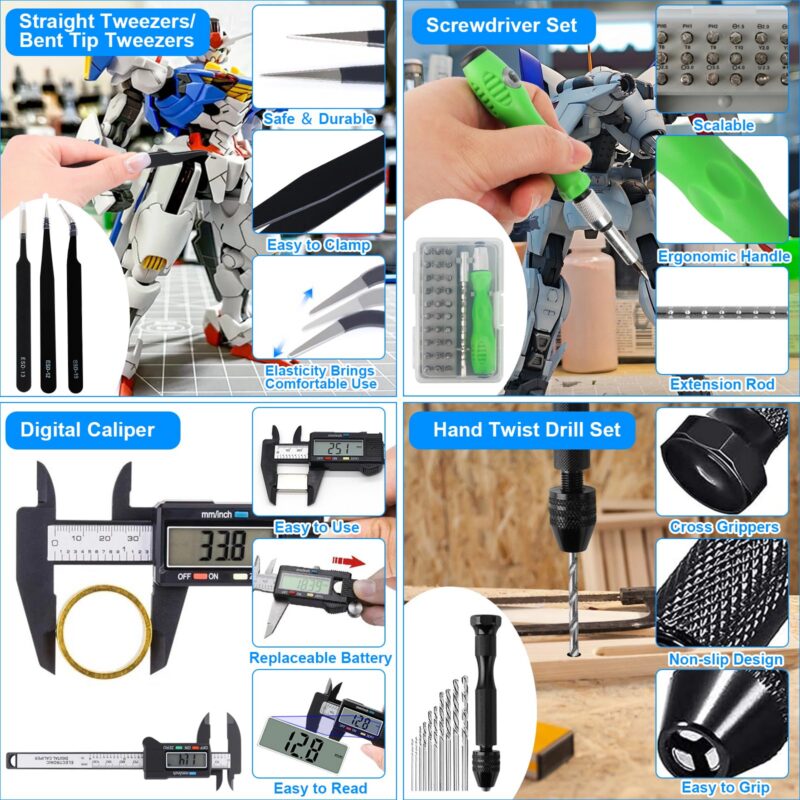192-Piece Gundam Model Building Tool Kit