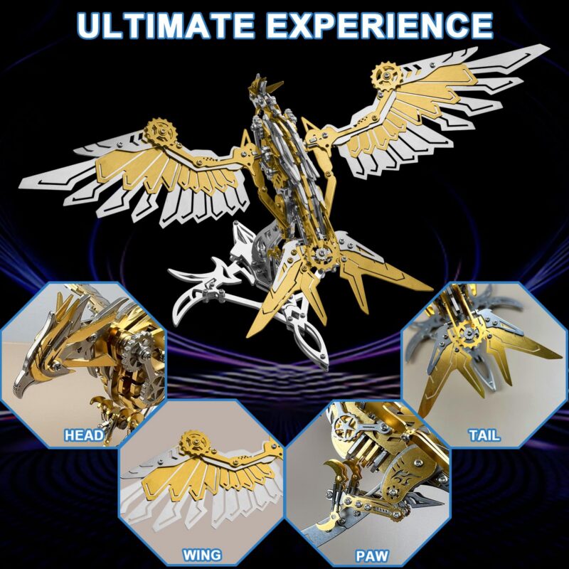Hplmkj Mechanical Eagle 3D Metal Model Kit