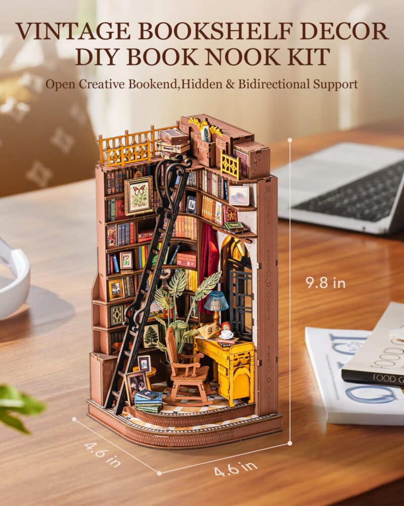 Rolife Silent Corner Study DIY Book Nook Kit