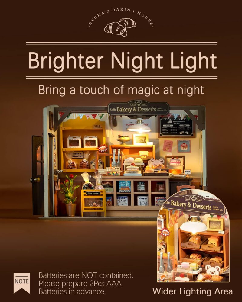 Rolife Beginners DIY Miniature House Kit with LED (1:20)