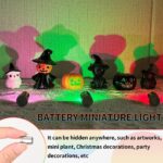 12-Pack Mini RGB LED Lights, Battery Powered