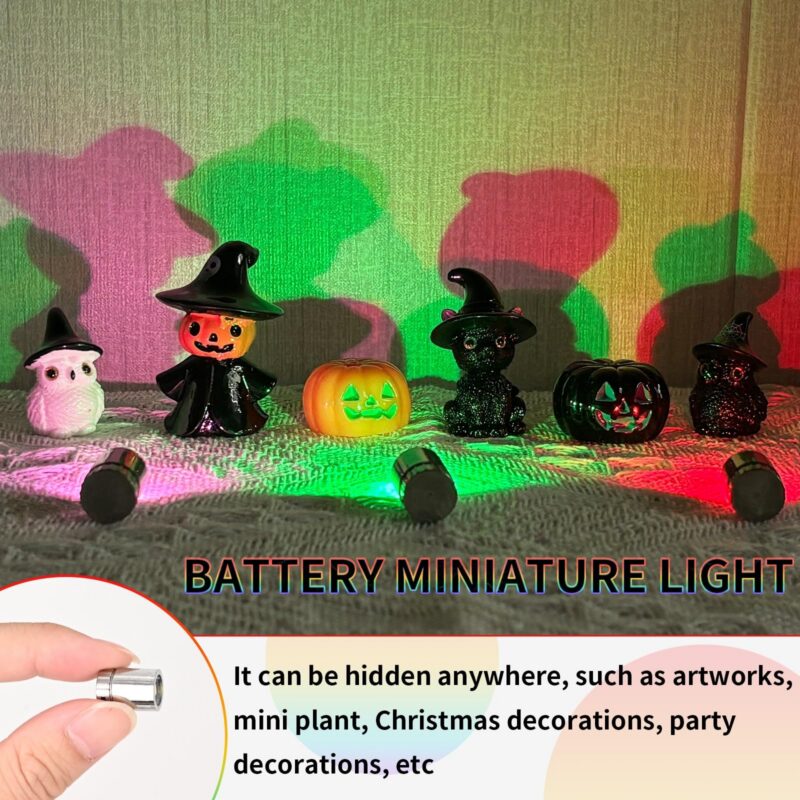 12-Pack Mini RGB LED Lights, Battery Powered