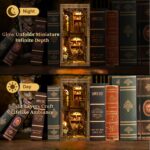Criolpo DIY Miniature Book Nook Kit for Adults